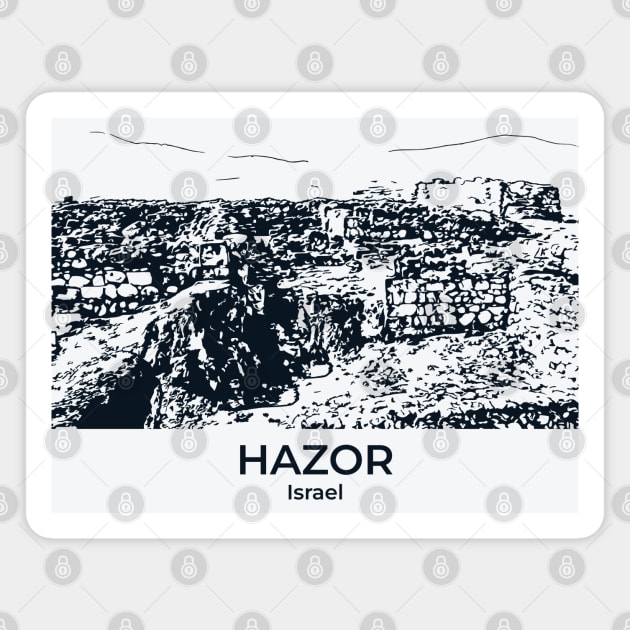 Hazor - Israel Magnet by Lakeric